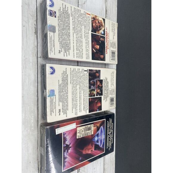 Lot of 3 NEW Star Trek VHS Tapes SEALED Wrath Of Khan Undisc. The Final Frontier - Picture 6 of 6